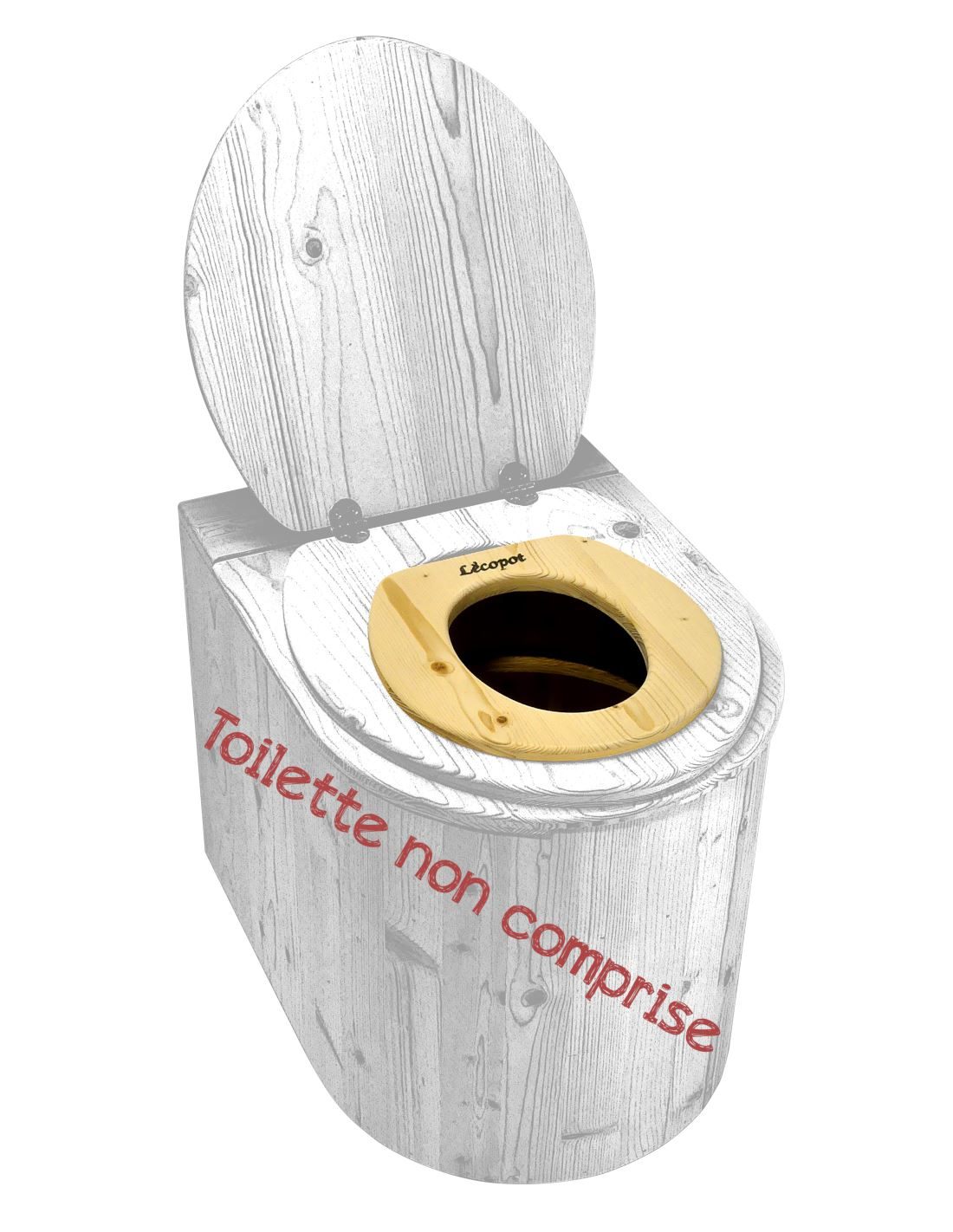 Réducteur de WC enfant en mousse - 28 x 29 cm - Beige, marron
