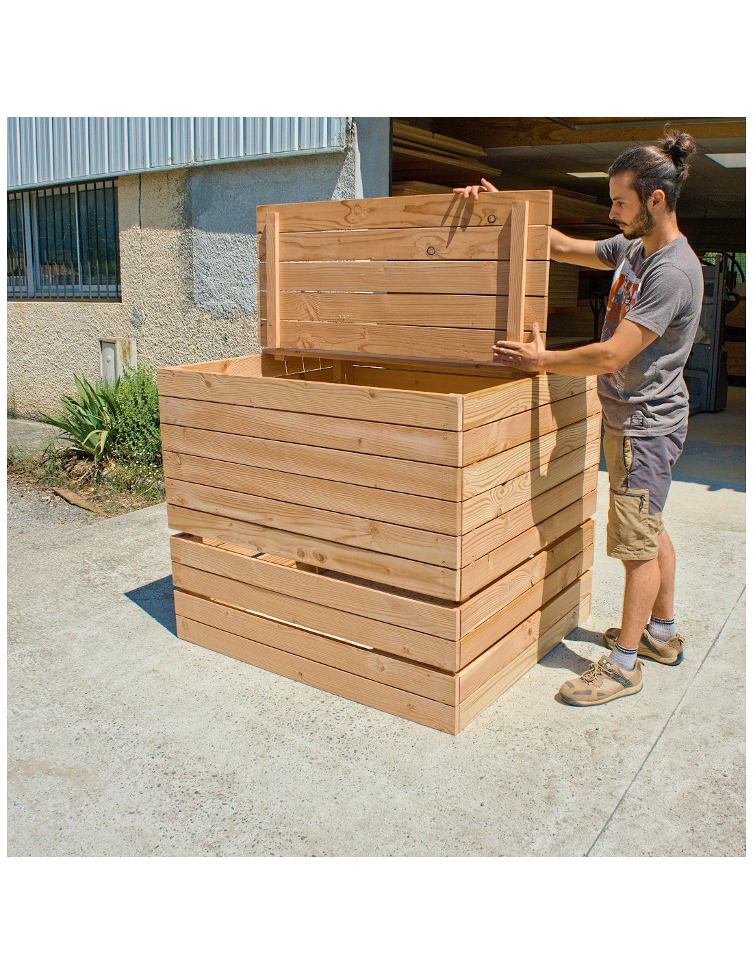 Composteur bois - 1800 Litres