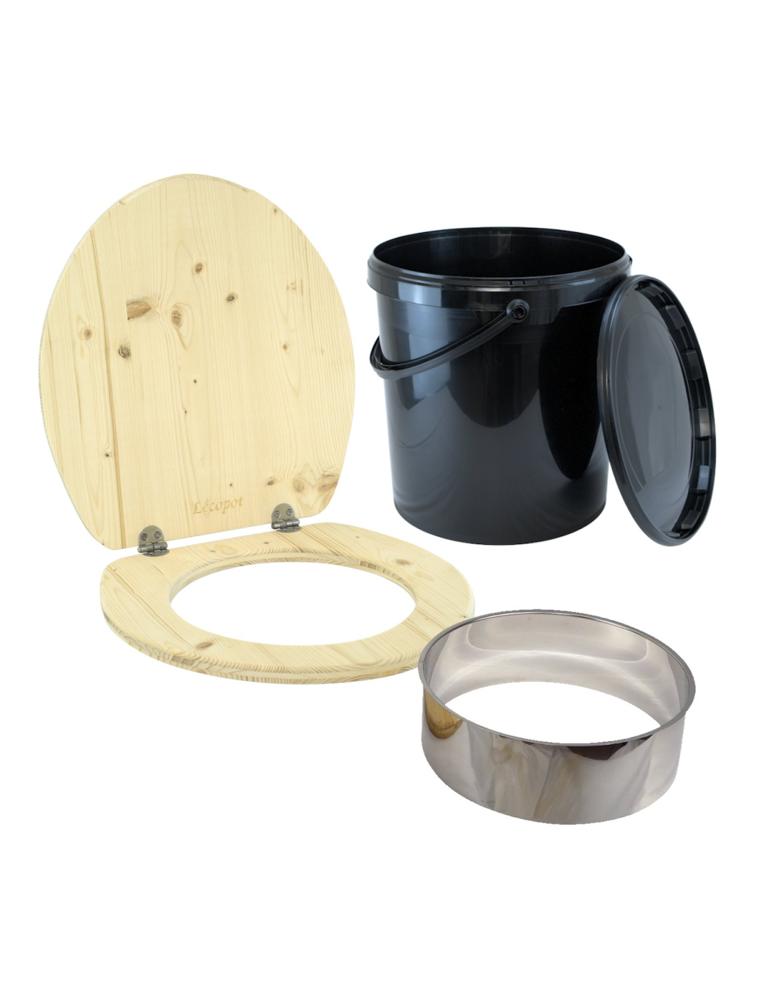 Complete Self Build Compost Toilet Set With Plastic Bucket L Copot   Complete Self Builder Set Plastic Bucket 