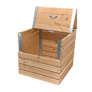 365 Liter wood and steel composter made in France