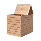 Pack 3 Composteurs en bois Douglas 3 x 800 litres